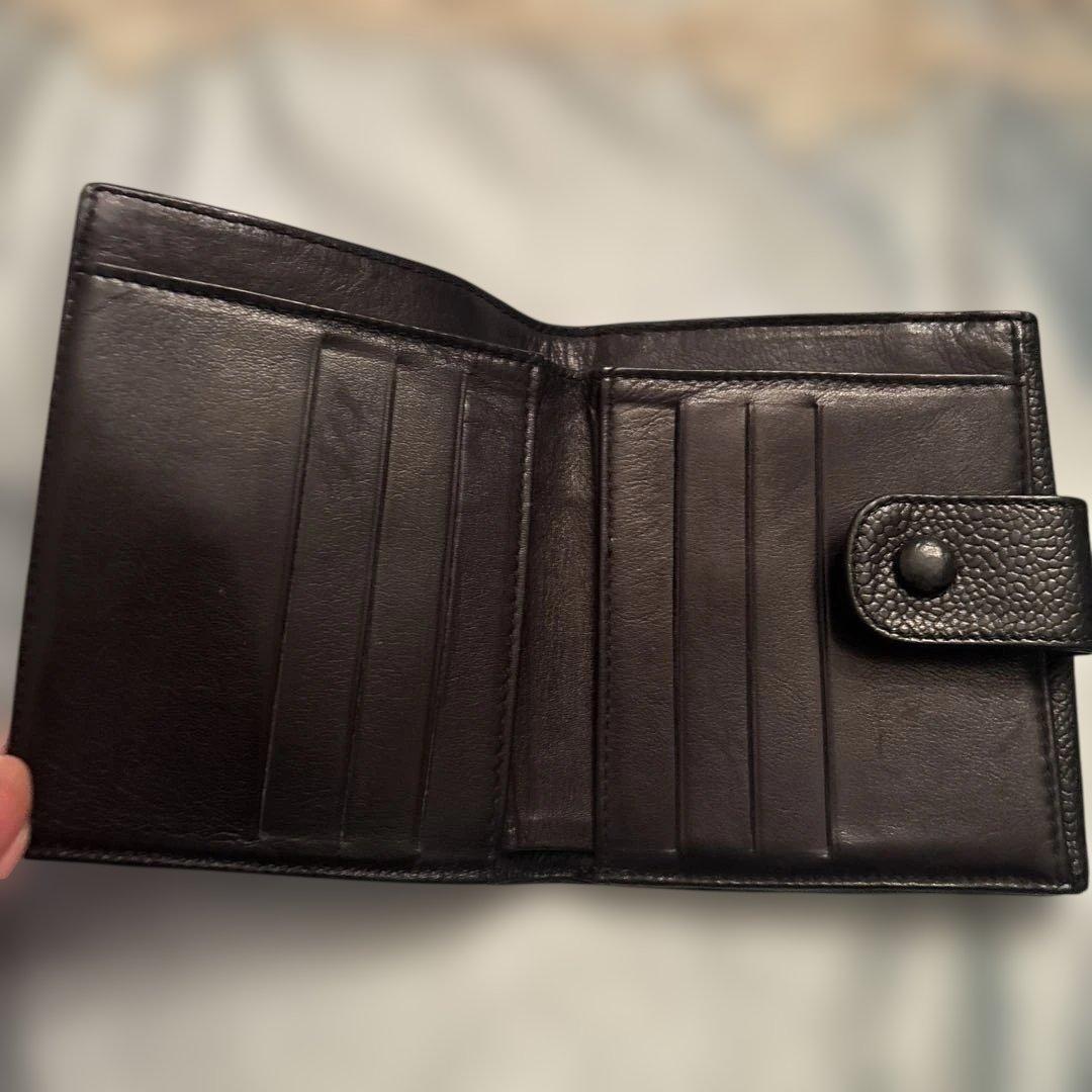 CHANEL ブラック 二つ折り財布