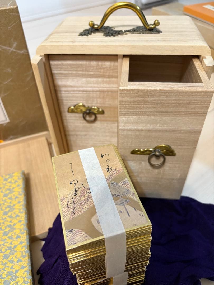 尾形光琳かるた 復刻版｜新品・帯付き『小倉百人一首』付属・美術工芸セット