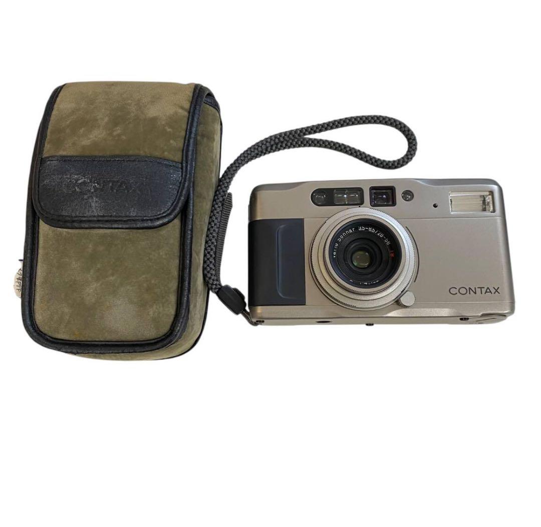 CONTAX T VS コンパクトカメラ シルバー 通電、シャッター巻き上げ確認