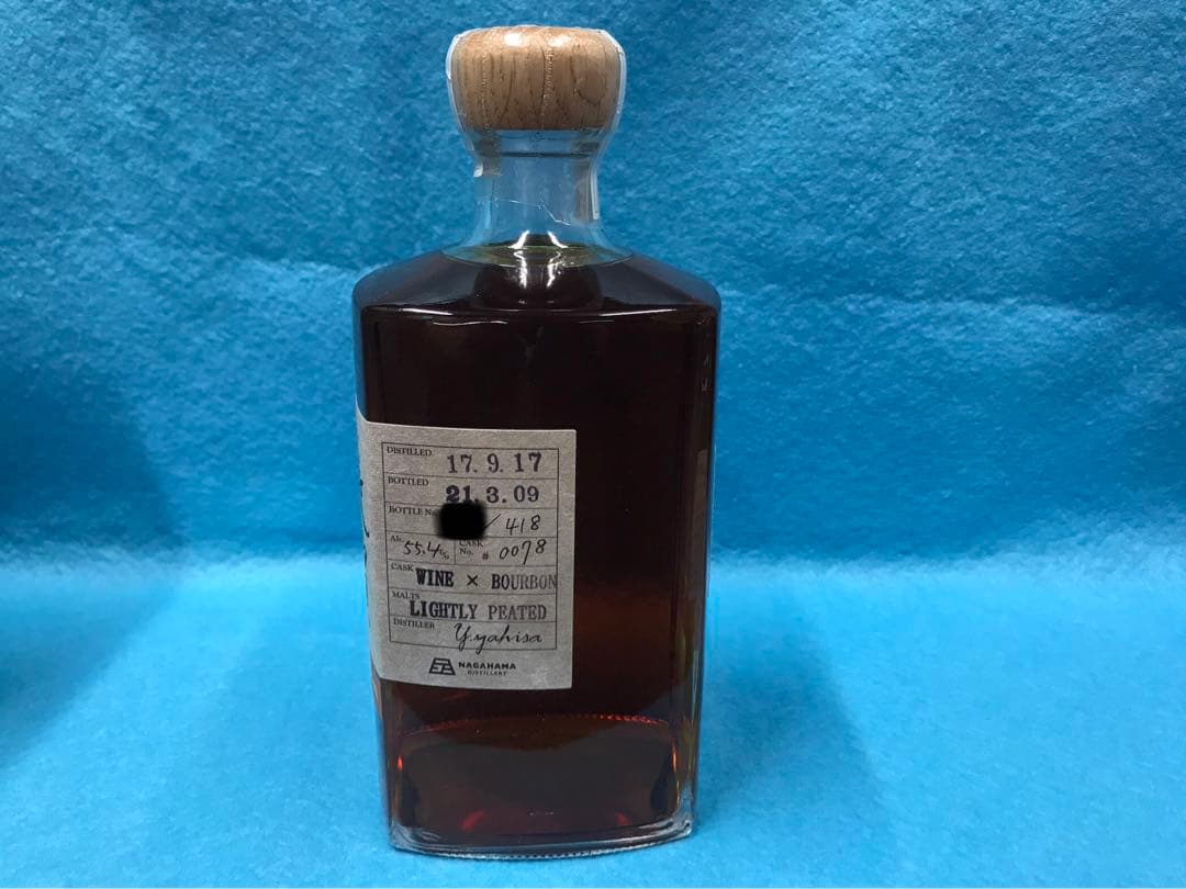 長濱ウイスキー　シングルモルト　ワインカスク×バーボンカスク　バッチ0078