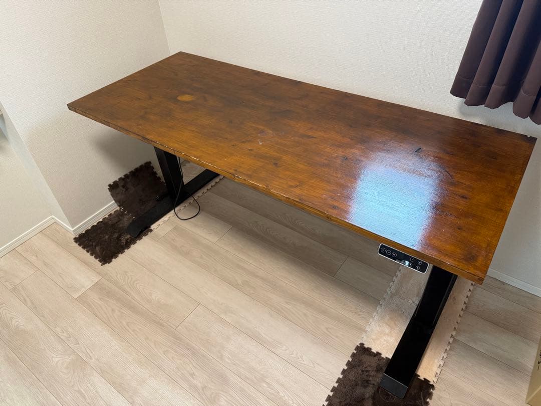 ゆう☆)FLEXISPOT E7B 昇降機能付き木製(160x65)