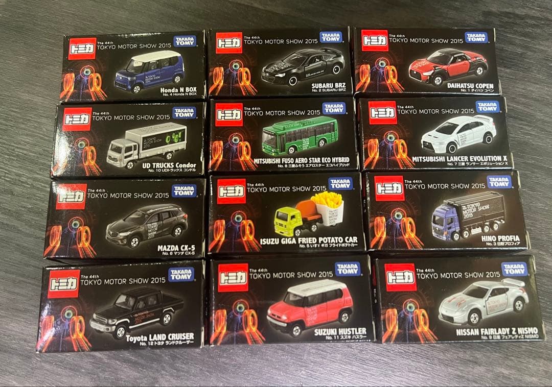 44th東京モーターショー2015開催記念トミカ12台セット　新品　モビリティ