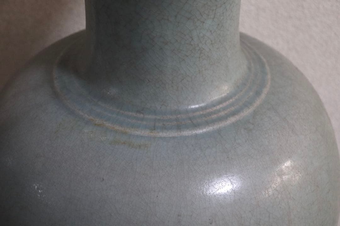 中国　汝窯青磁　大瓶　コレクション放出　アンティーク　送料込み250901