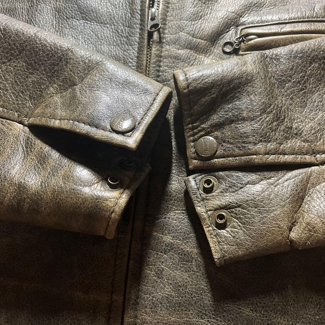 希少 PARK MILLER シングルライダース レザージャケット M 送料無料