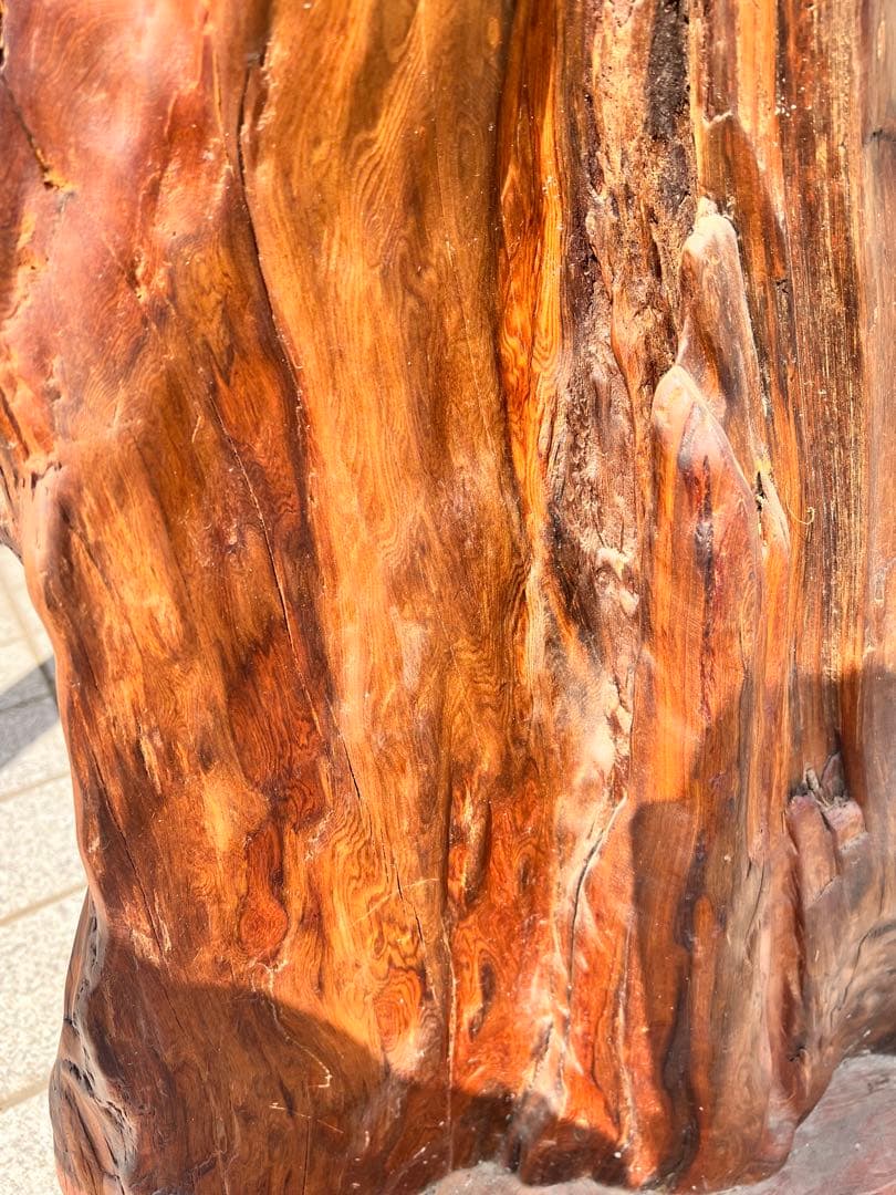 特大サイズ　アンティーク置き物　木製　花台　飾り台　インテリア