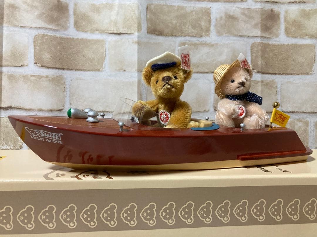 シュタイフ テディベア ウィズ モーターボート 白タグ限定品 Steiff