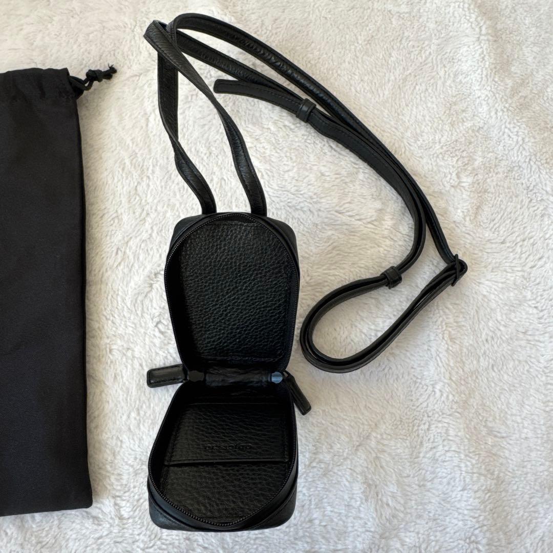 ぷ*ー様 【牛革】ブラックレザーiPhoneケースとストラップ