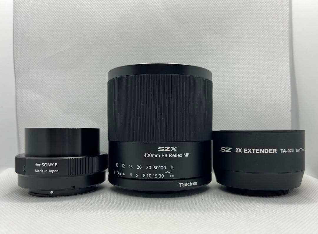 【Eマウント対応】Tokina 400mm F8＋2倍テレコン 800mm MF