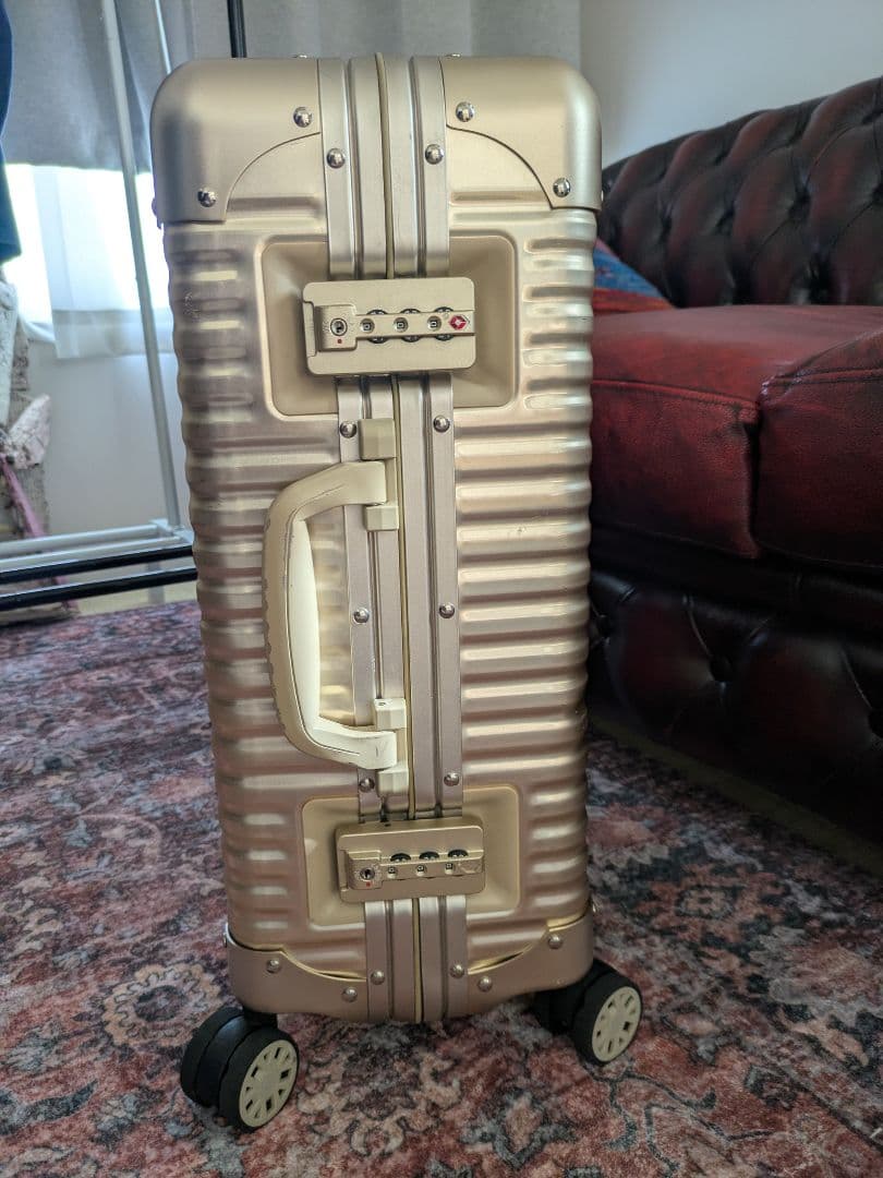 ★値下げ★LANZZOランツォアルミ34L スーツケースゴールド