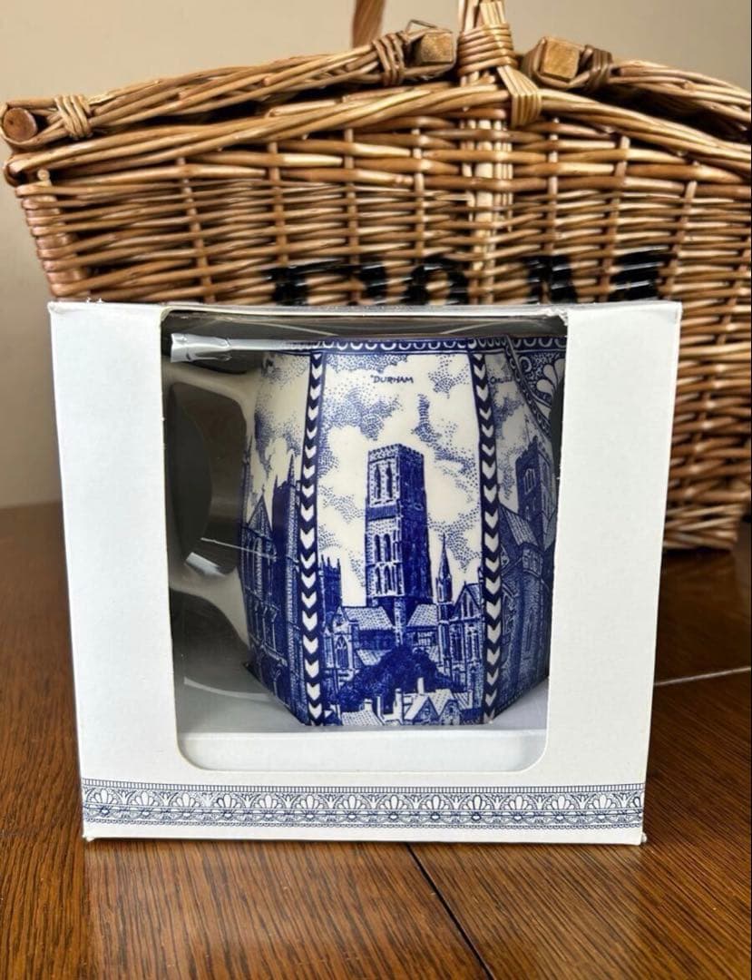 英国ティーメイカー　リントンズ　ブルーアンドホワイト　ジャグ　ピッチャー