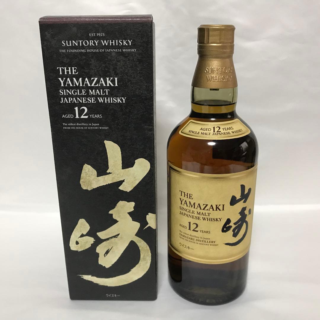 【箱付・未開封】サントリーシングルモルトウイスキー 山崎12年 700ml瓶