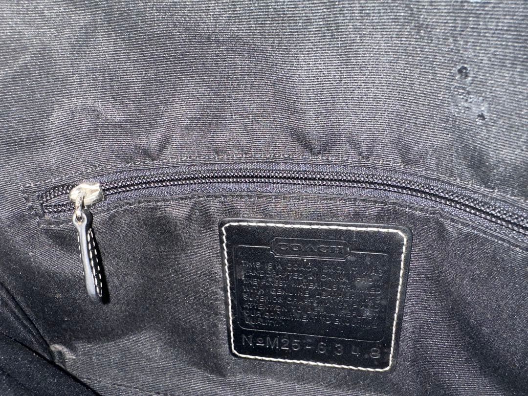 COACH ショルダーバッグ NEM25-68348 ブラック/ホワイト