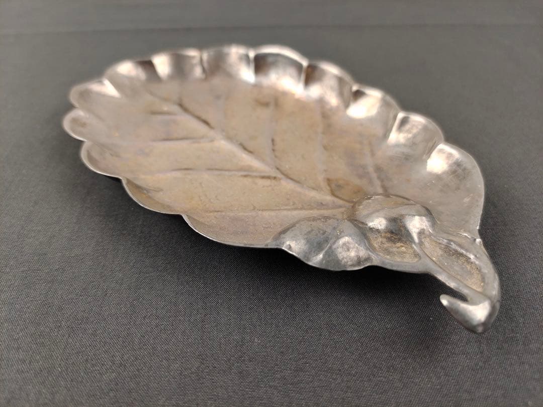 純銀茶葉盆　美術品　茶道具　小物入れ