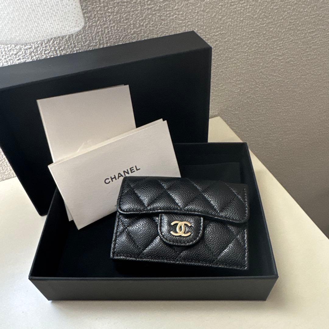 【みー】シャネルCHANEL財布ミニウォレット三つ折り財布マトラッセコン
