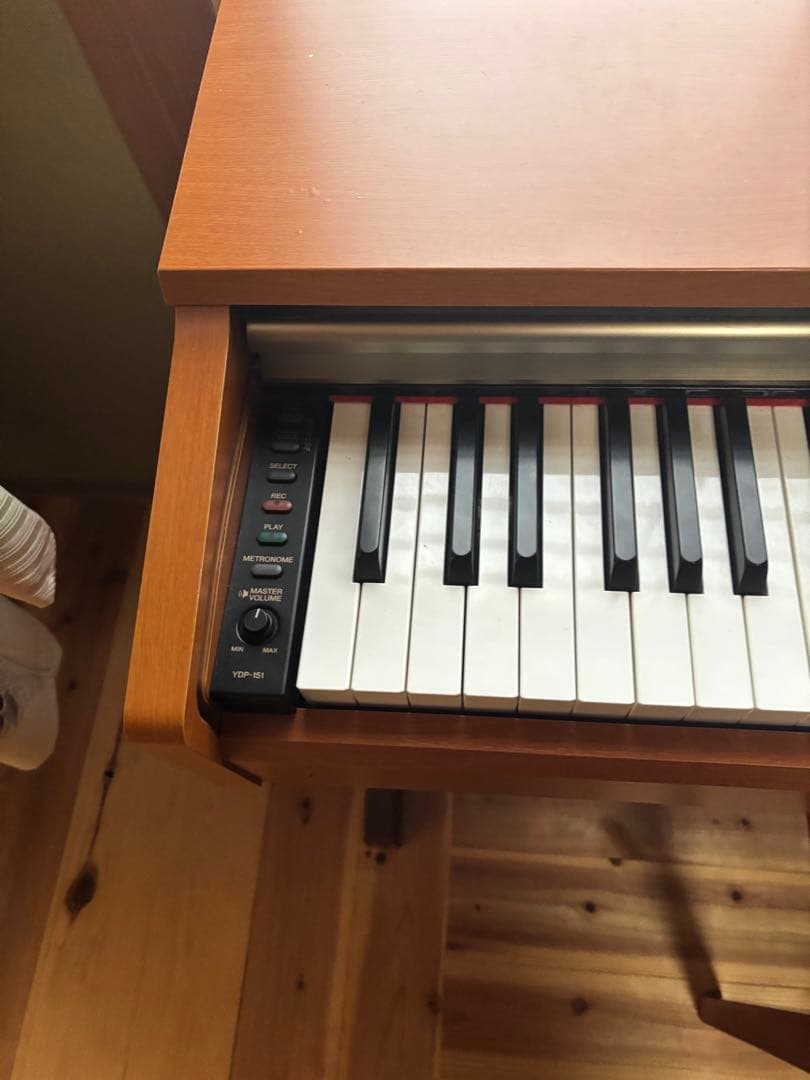 YAMAHA 電子ピアノ YDP151 ブラウン 椅子あり　引き取り希望