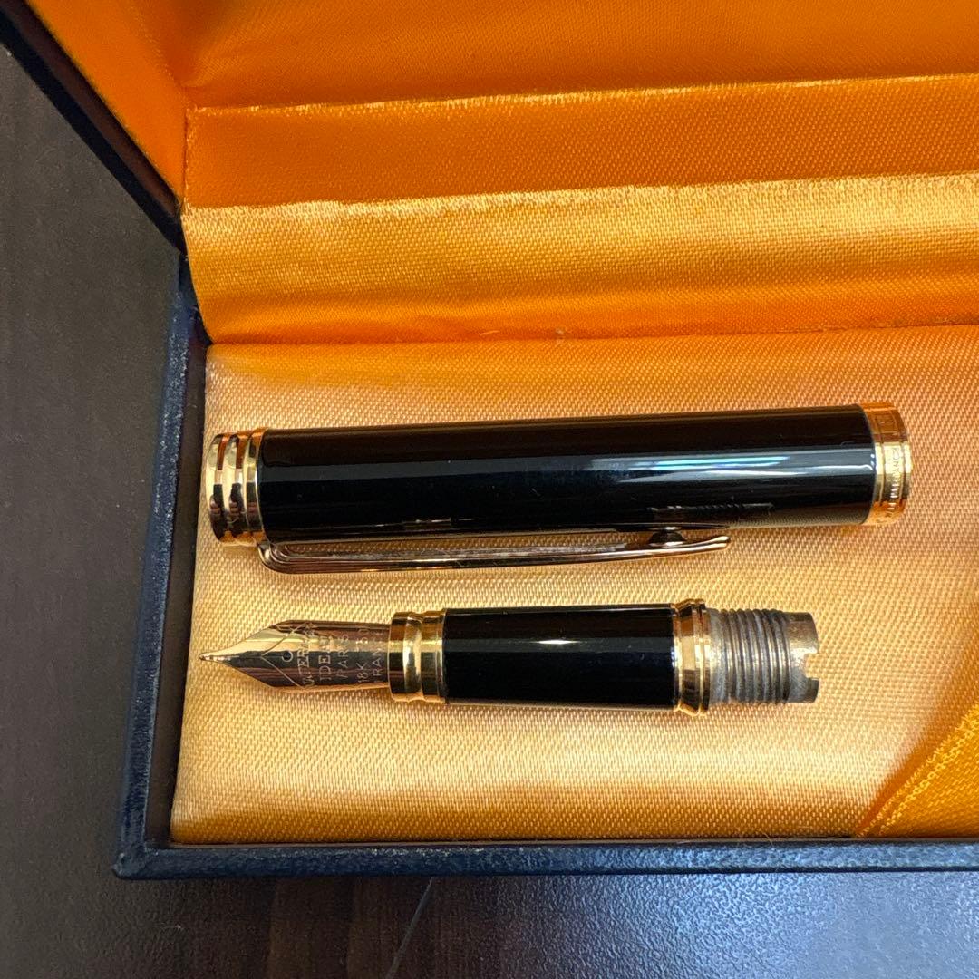 WATERMAN 万年筆 黒 金メッキ