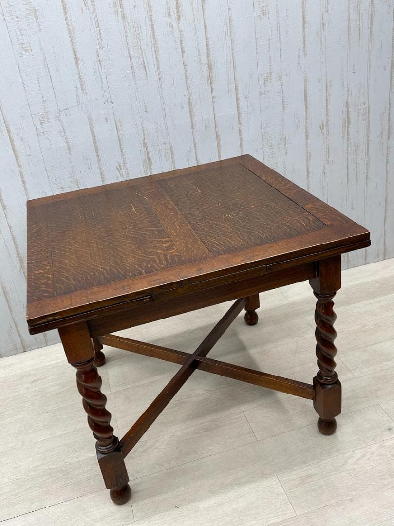 希少　イギリスアンティーク　ドローリー　 ダイニングセット チェア ツイスト