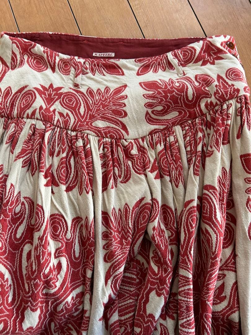 kapital ダマスク　ハワイアンキルト　アミッシュパンツ　ガウチョ