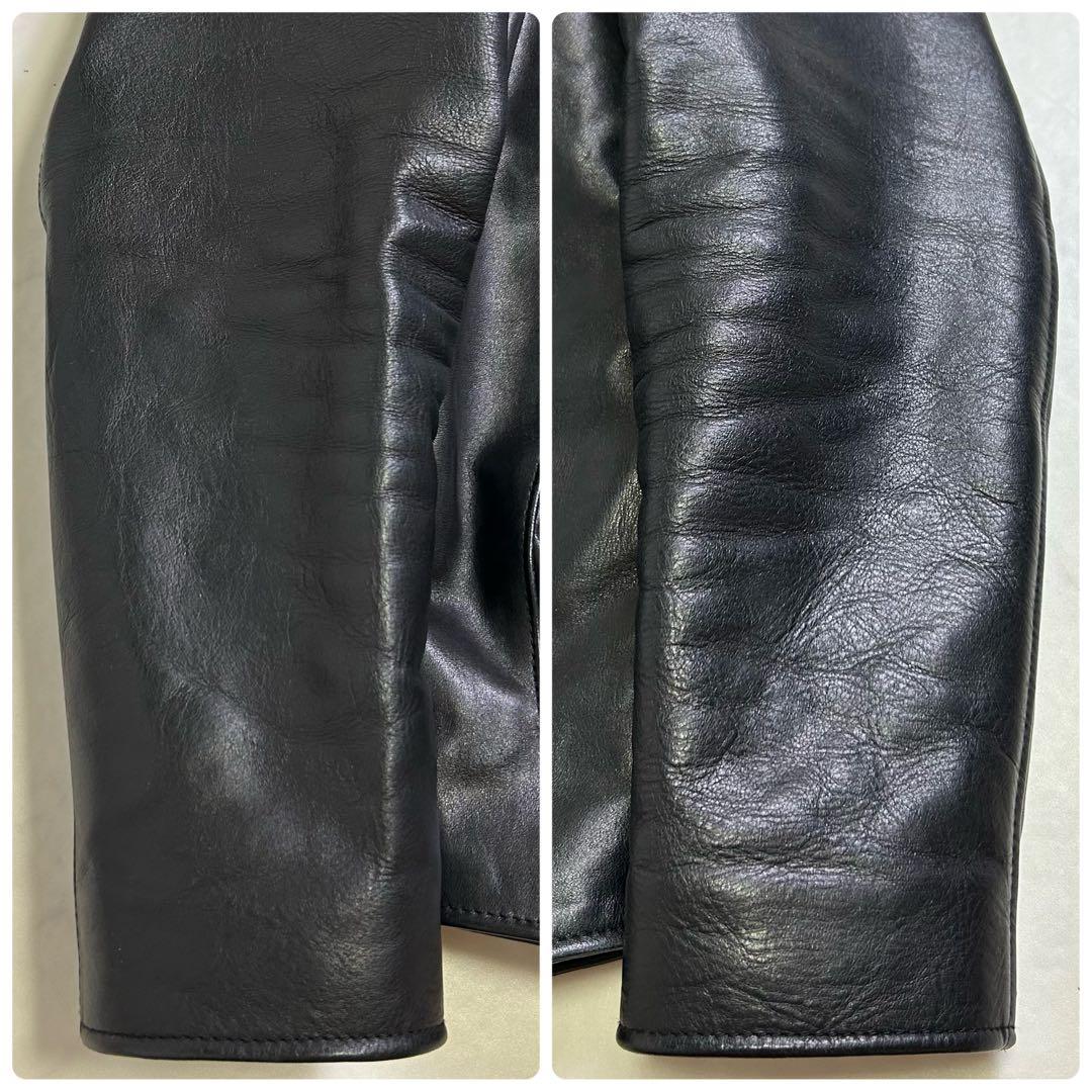 ジャケット・アウター NO,NO,YES! LEATHER JACKET HORSE-HIDE BLK