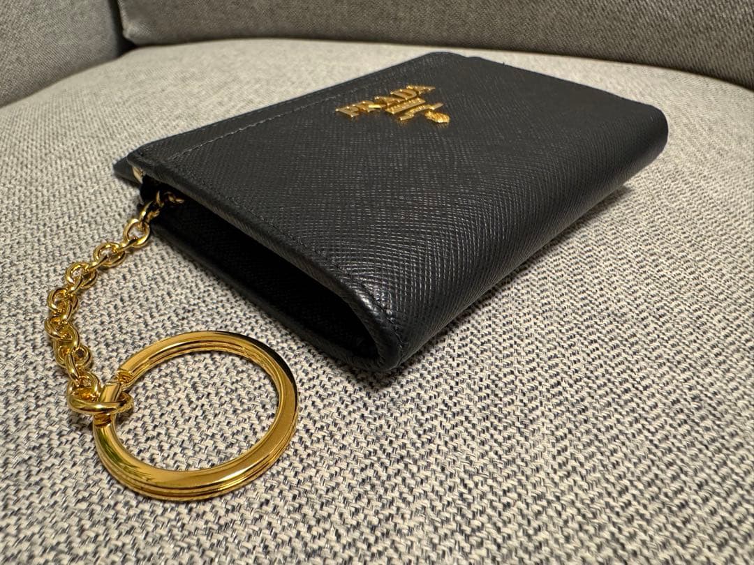 PRADA プラダ　1PP122 サフィアーノ レザー キーチェーン