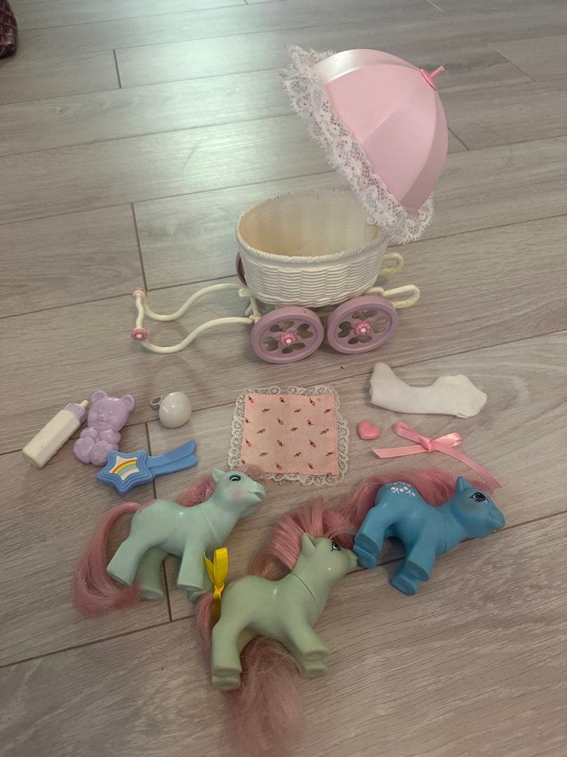 マイリトルポニー ヴィンテージ 乳母車バギー赤ちゃんポーリーポケットゆめかわ