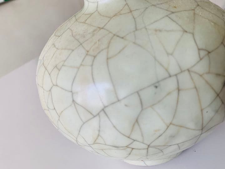 中国清時代青磁壺