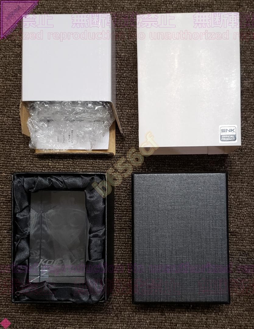 ◎雑貨 未使用 3Dクリスタル キングオブファイターズXV 草薙京＋八神庵
