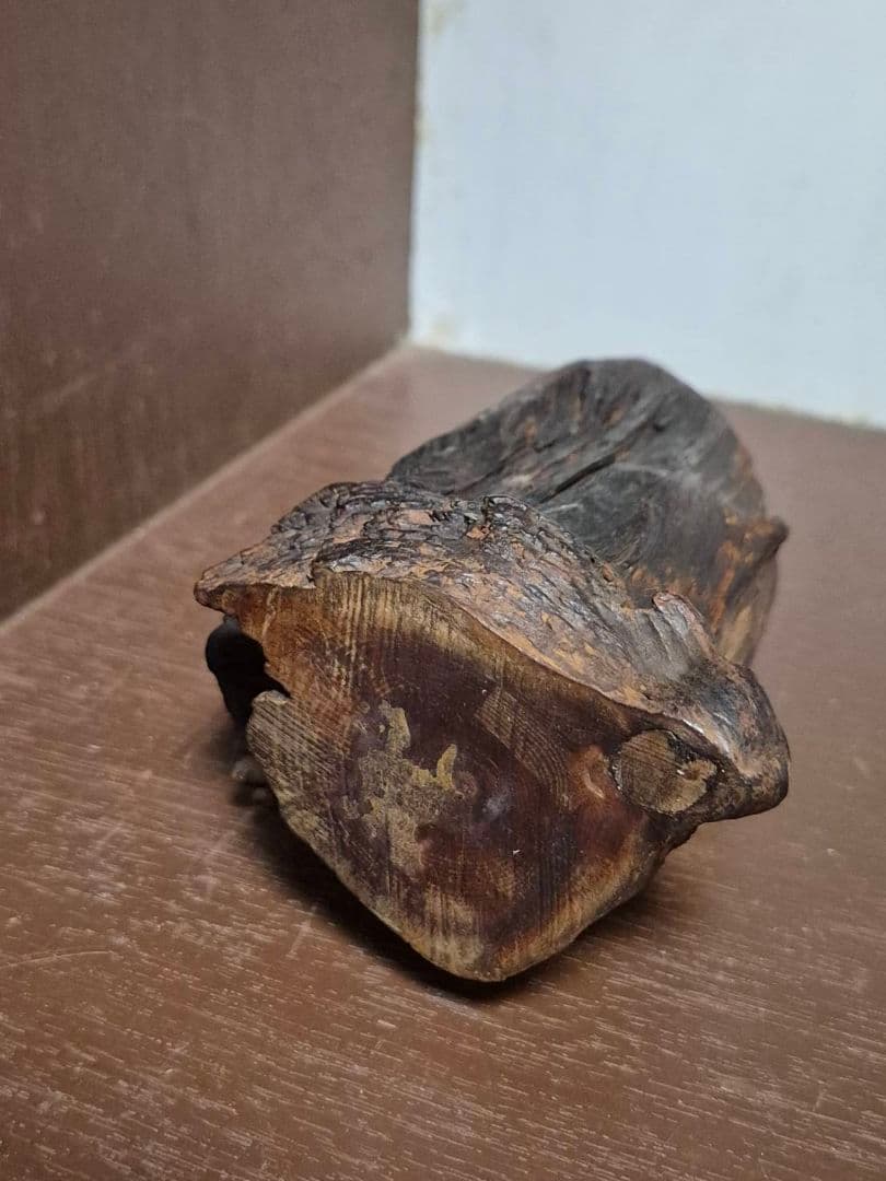 達磨大師像　達磨像　木彫り　木像　工芸品　置物　一点物 骨董 木喰 木彫