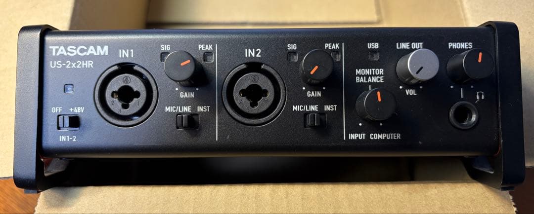 TASCAM US-2×2HR オーディオインターフェイス