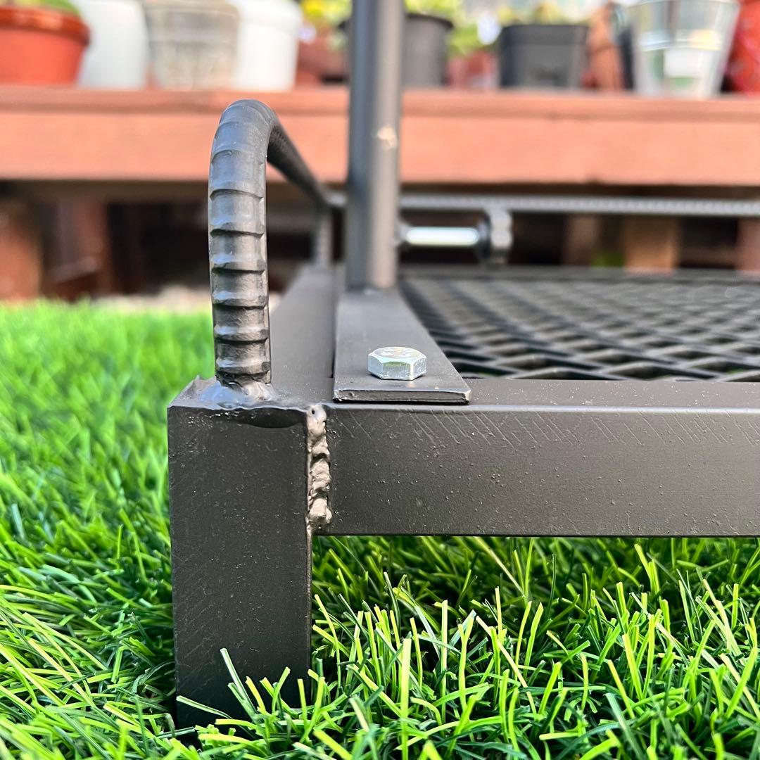 植物棚、高さ調整可能ダクトレール付！アイアンラック　アガベ　アイアンシェルフ