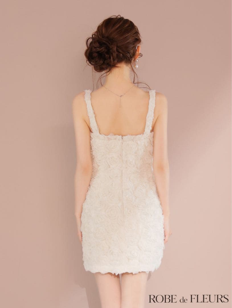 ROBE de FLEURS ローズレースドレス