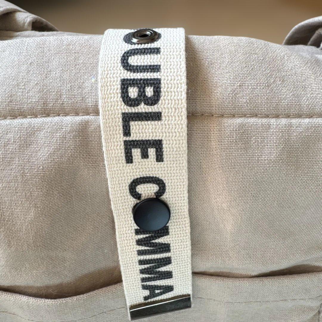 DOUBLE COMMA ベージュキャリーバッグ