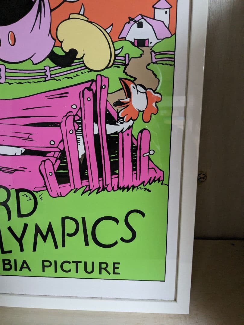 ディズニー『Barnyard Olympics』シルクスクリーン 額入