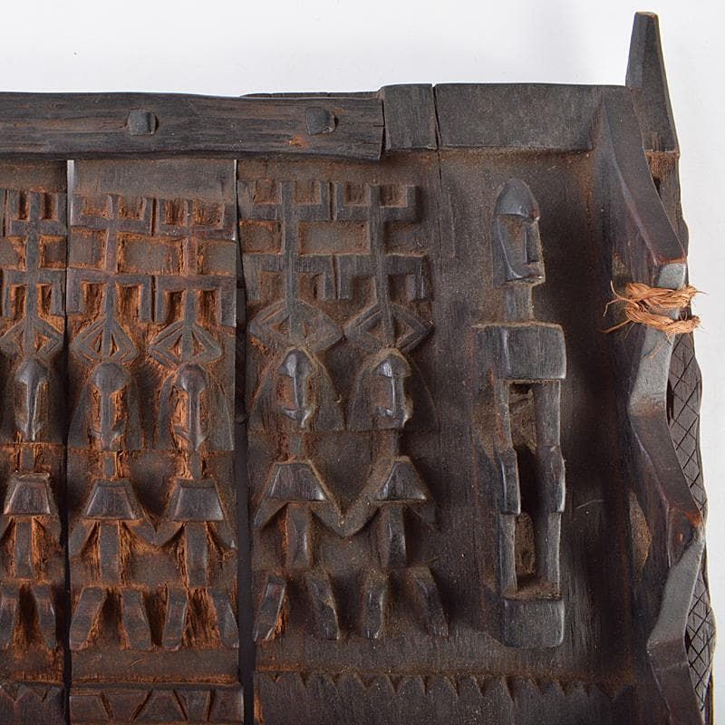 アフリカン プリミティブアート　木彫　扉　壁飾り　ドゴン族　M　R5935B
