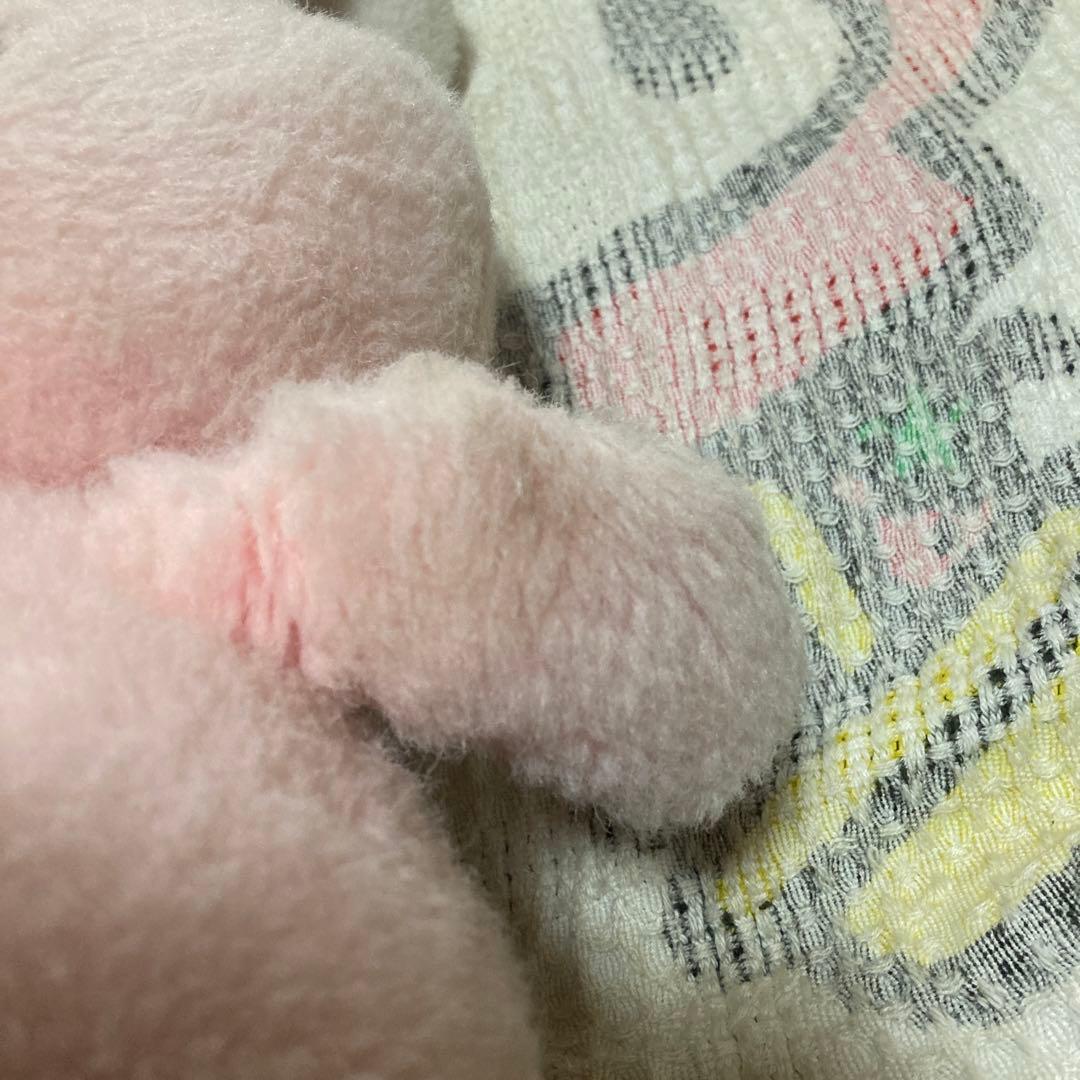 昭和レトロ　ヴィンテージ 吉徳　うさぎ　クリーミー　ぬいぐるみ　中古品　難あり