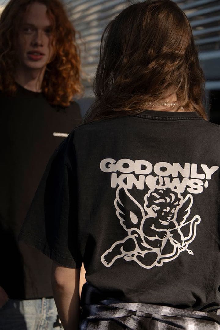 Mサイズ GOD ONLY KNOWS ANGEL Tシャツ ブラック 岩田剛典