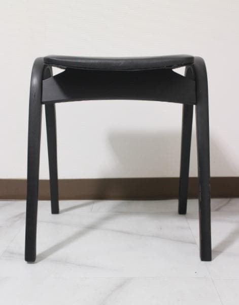 美品 秋田木工 スタッキング スツール チェア 椅子 曲木 ①