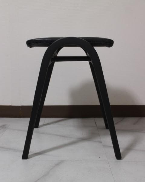 美品 秋田木工 スタッキング スツール チェア 椅子 曲木 ①