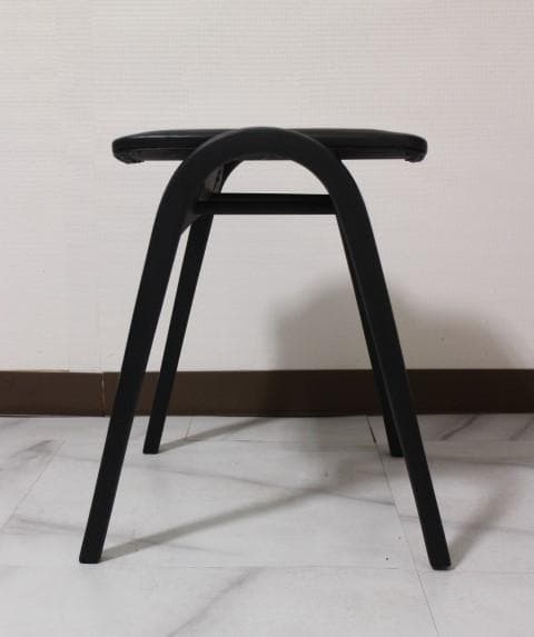 美品 秋田木工 スタッキング スツール チェア 椅子 曲木 ①