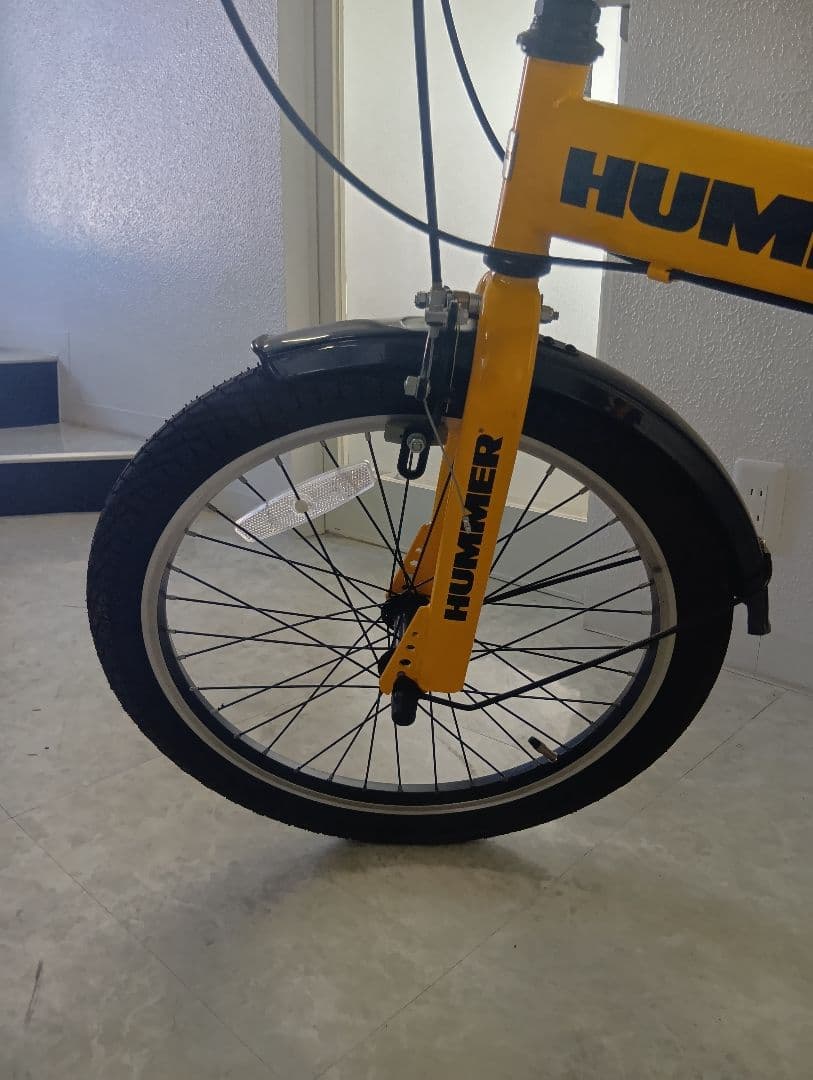 【期間限定お値下げ中！】HUMMER 折りたたみ自転車 20インチ 黄色