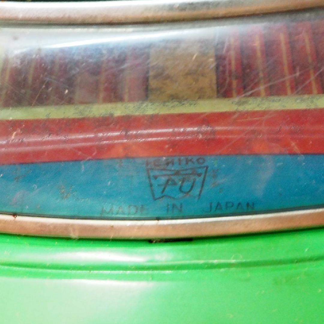 イチコー【ダットサン ブルーバード410ピニンファリーナ黄緑】ブリキ製ミニカー