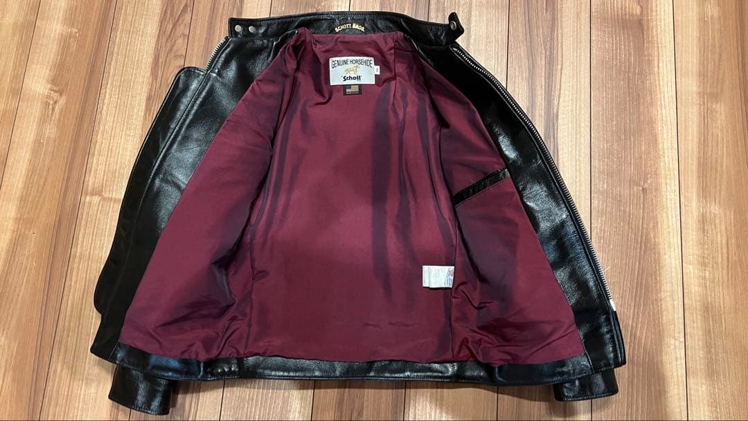 schott 641xxh 34 ホースハイド レザーシングルライダース