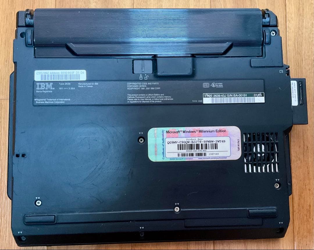 IBM ThinkPad S30 本体 + ACアダプター　2639-43J