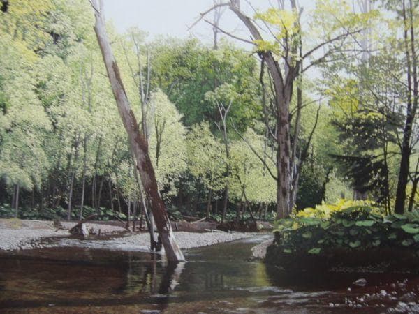 百瀬智宏【水無月の蝉時雨】希少画集画、状態良好、新品高級額装付