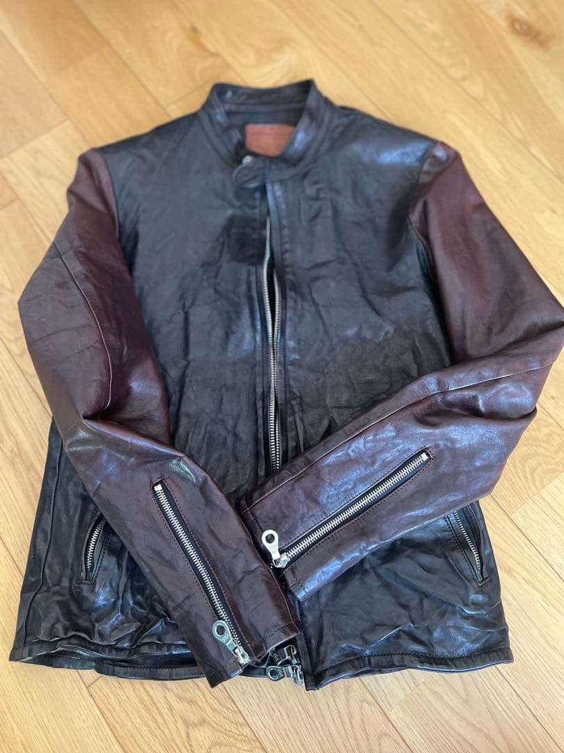 バックラッシュ/イタリアンショルダー/シングルライダース/sizeS/