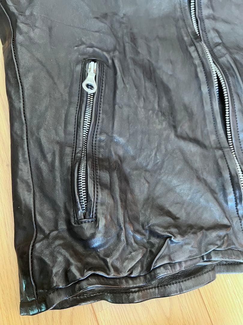 バックラッシュ/イタリアンショルダー/シングルライダース/sizeS/