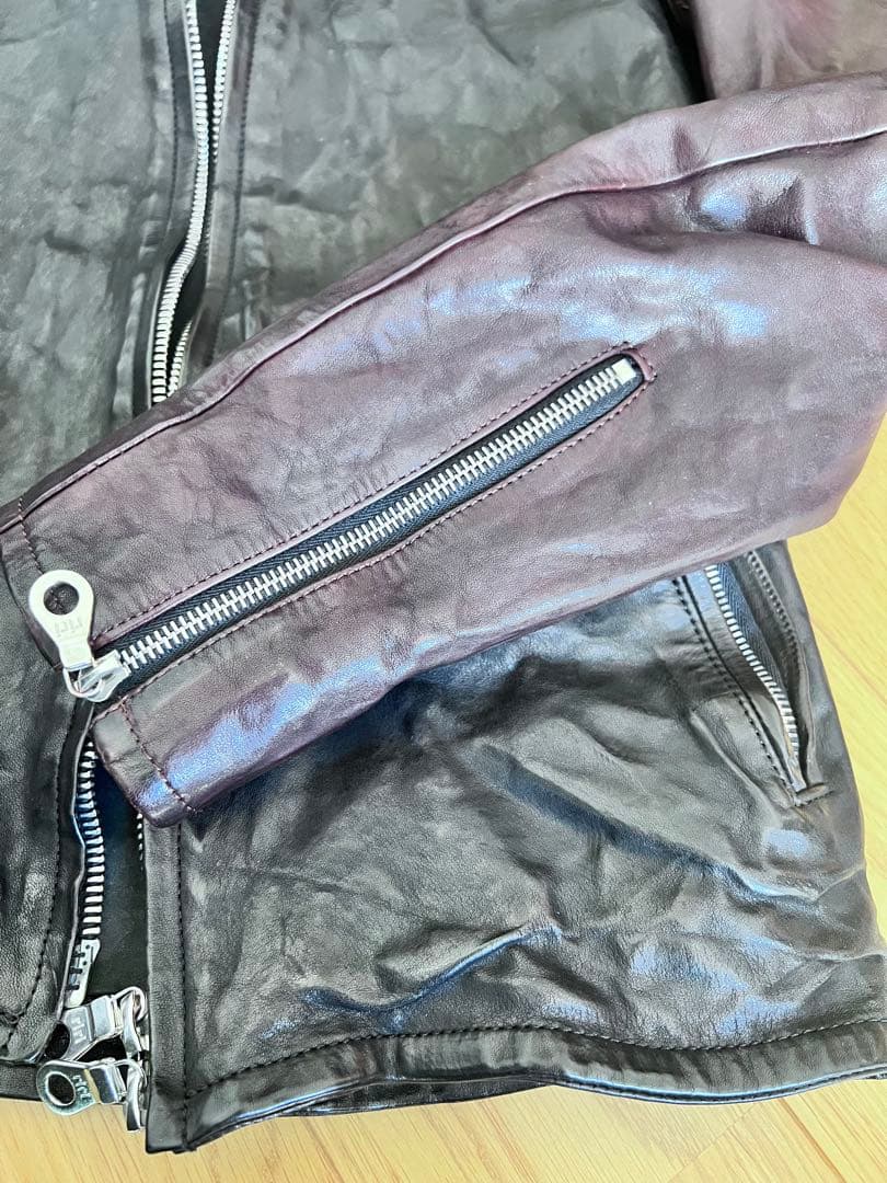 バックラッシュ/イタリアンショルダー/シングルライダース/sizeS/