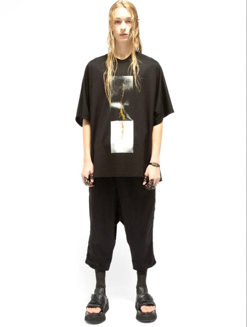 パンツ JULIUS Drop-Crotch Cropped Pants