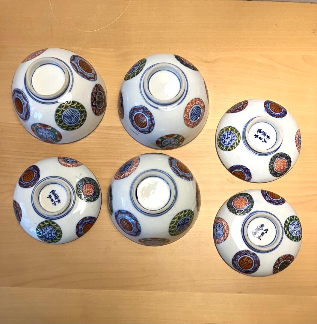 大日本永楽造　 蓋付茶碗3客 飯碗　茶懐石道具