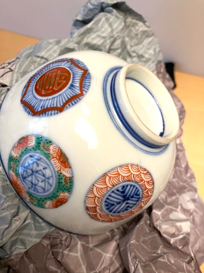 大日本永楽造　 蓋付茶碗3客 飯碗　茶懐石道具